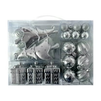 45pcs Christmas Ball Ornaments Set Shatterproof Christmas Tree Decorations Bling Bling Hanging Baubles for Xmas Holiday Wedding Party Home Decor