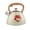 Beige, variant on 3.2 Quart Whistling Tea Kettle for Stovetop, Food Grade 304 Stainless Steel Water Boiling Pot with Loud Whistle & Button Control Spout, Heat Resistant Wood Grain Handle, Teapot for Gas Electric Induc