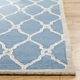 thumbnail image 2 of SAFAVIEH Cambridge Selwyn Geometric Wool Area Rug, Navy/Ivory, 6' x 6' Square, 2 of 7