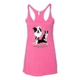 thumbnail image 2 of If It's Not a Border Collie It's Just a Dog Gift | Womens Dog Lover Premium Tri-Blend Racerback Tank Top, Vintage Pink, X-Large, 2 of 3