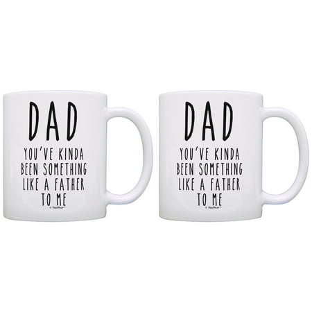 

ThisWear Funny Dad Mugs Dad You ve Been Something Like a Father to Me Dad 11 ounce 2 Pack Coffee Mugs