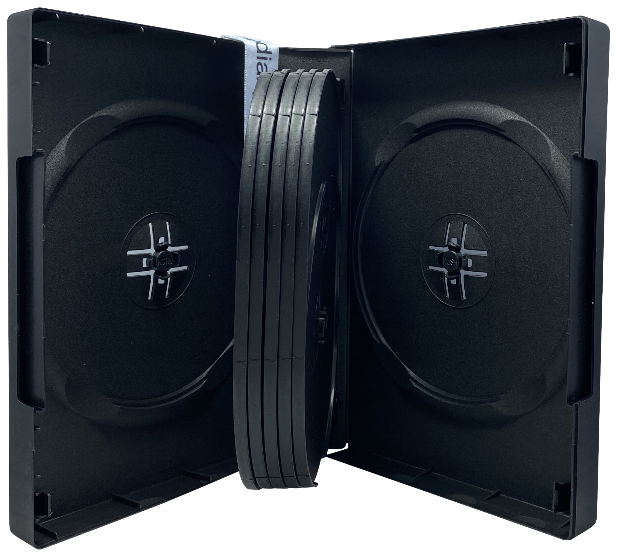 CheckOutStore 10 Black 12 Disc DVD Cases