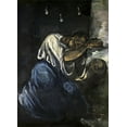 thumbnail image 2 of Cezanne, Paul 18x24 White Modern Wood Framed Museum Art Print Titled - The Magdalen Or Sorrow, 2 of 4
