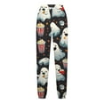 thumbnail image 5 of Halloween Pajama Pants for Women Loose Fit Wide Leg Trouser Pants Casual Elastic Waist Drawstring Palazzo Pants, 5 of 5