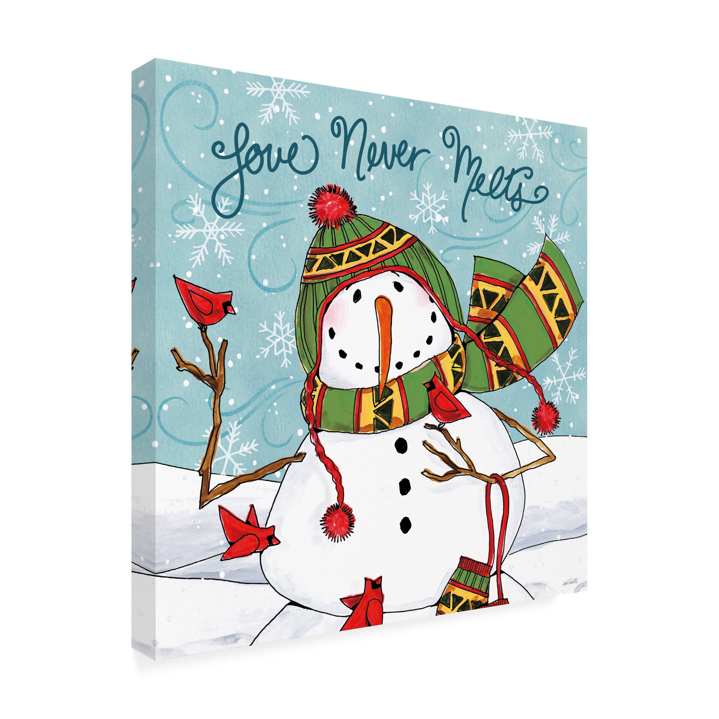 Anne Tavoletti 'Snowplace Like Home V' Canvas Art