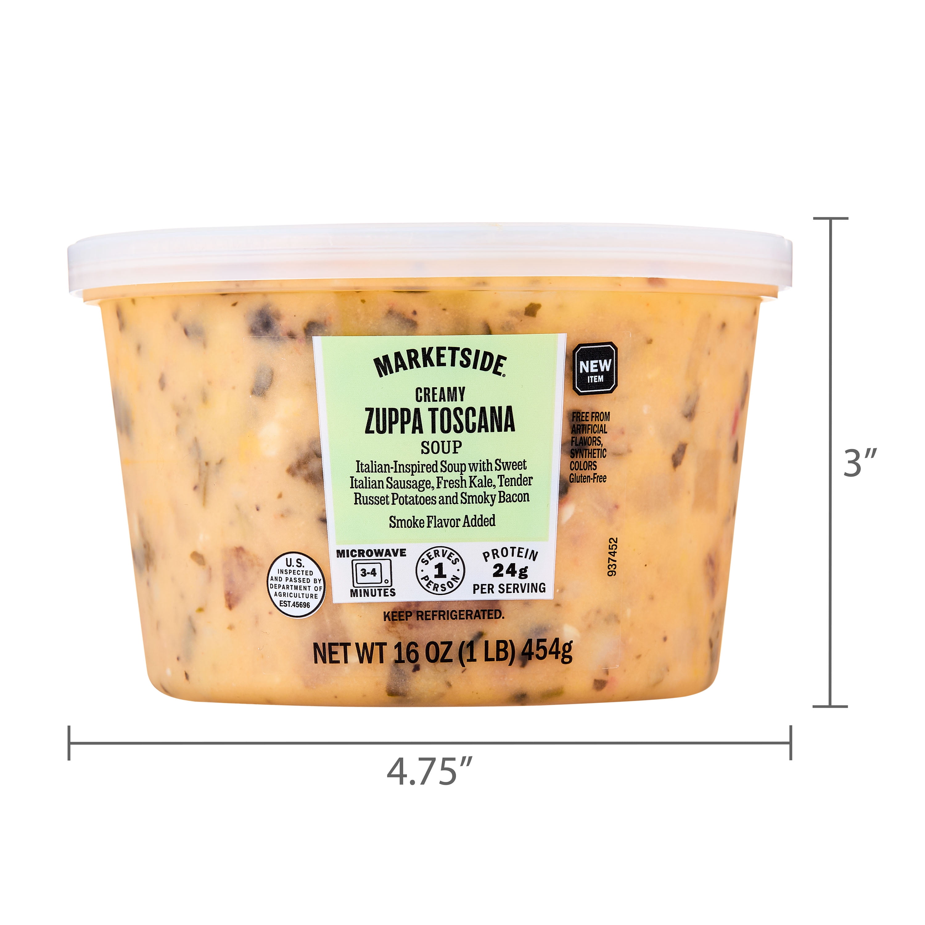 Marketside Creamy Zuppa Toscana Soup, 16 oz Cup