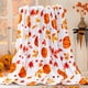 thumbnail image 2 of Witch's Hat Black Bats and Decorated Pumpkins for Sofa Bed Couch Chair Halloween Theme Flannel Throw Blanket Gift Spiderwebs Fivean unisex, 2 of 2