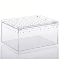 thumbnail image 1 of Reptile Habitat Terrarium Breeding Box Transparent Acrylic Leak-proof Cage Spider Lizard Scorpion Habitat Insect Feeding Box, 1 of 5
