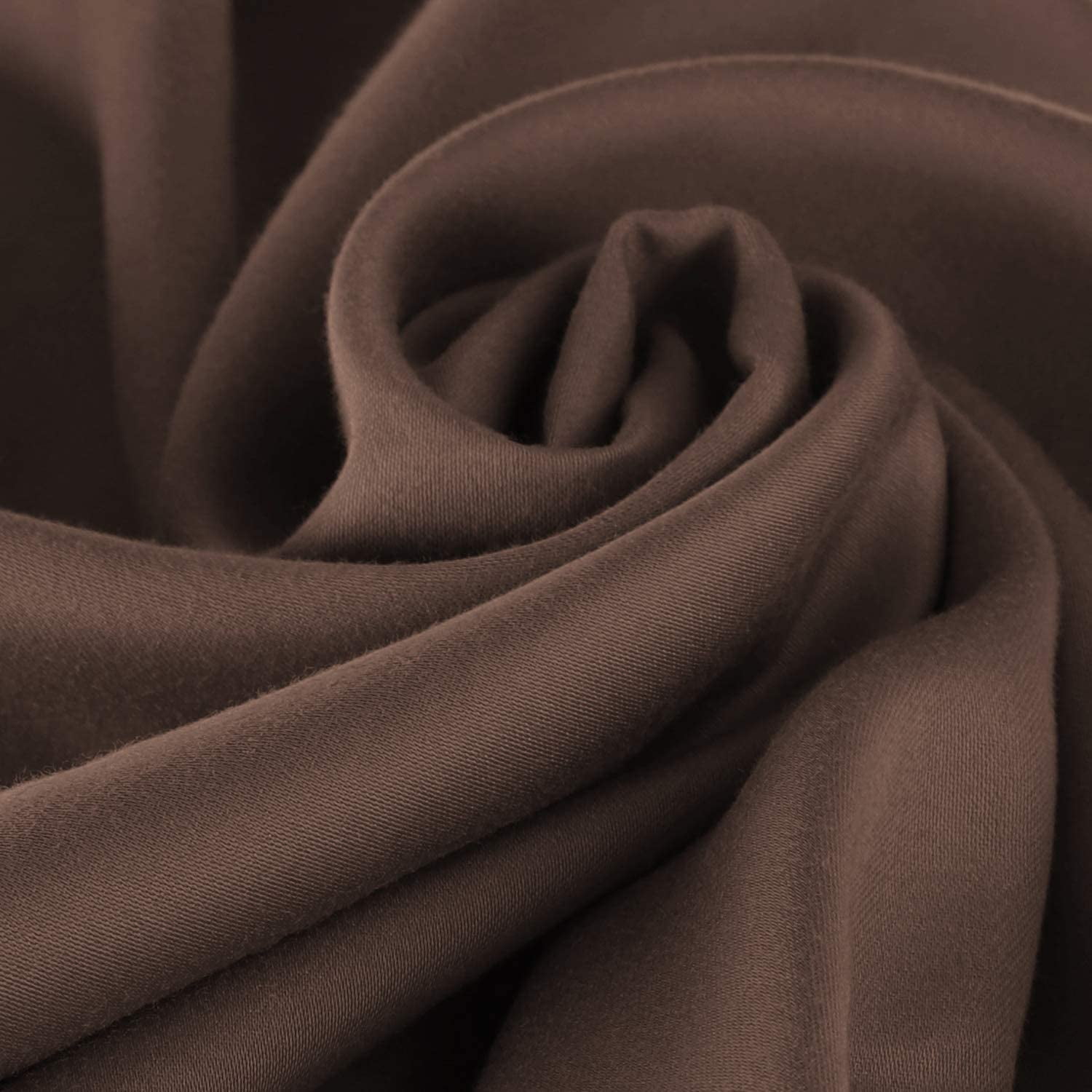 Nestl 1000 Thread Count Premium Cotton Blend 6 Piece Duvet Cover Set, Includes Duvet Cover, Deep Pocket Fitted Sheet, 2 Pillowcases, 2 Pillow Shams, Lightweight hypoallergenic - Queen, Chocolate Brown