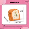 thumbnail image 4 of Taba Squishy Toast Bread, Realistic Silicone Food Squishy Toy, Soft Sticky Stress Relief Fidget, Handmade Sensory Squeeze Toy for Kids and Adults, 4 of 5