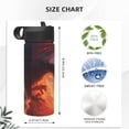 thumbnail image 4 of Sikiie Red And Blue Fire Cloud Dragon Print 18OZ Insulated Straw Cup, Portable Leak-proof Sports Water Bottle, Stainless Steel Water Cup Suitable for Home and Outdoor, 4 of 8