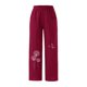 thumbnail image 3 of Gibobby pantalones colombianos de mujer Pantalones casuales de color sólido para mujer Pantalones con bolsillos en la cintura elástica Pantalones de pierna ancha (Vino, S), 3 of 5