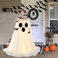 thumbnail image 4 of 31.5 in Large-Capacity Lighted Halloween Ghost Candy Bowl with Timer Remote | Halloween Candy Bowl for Trick-or-Treat, Thick Draping Ghost Sheet, Halloween Decorations for Outdoor Porch Yard Front, 4 of 6