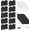 10 Pack, Black, variant on 10 Pack Pantry Basket Labels Clip on for Storage Bins, with 20 Label Cards, Kitchen Bin Label Tags, Removable Home Metal Bin Organization, Black and White Chalk Included (Black)