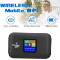 thumbnail image 4 of 4G LTE WF Router 150Mbps Portable Travel LTE Portable WiFi Wireletss Mifi Modem 3000Ma Mini Wireless Outdoor WF Hotspot with Sim Card Slot Mobile Pocket Router New 2026 High for, 4 of 6