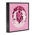 thumbnail image 3 of Stupell Industries Dazzling Pink Disco Ball Shining Geometric Pattern Graphic Art Black Framed Art Print Wall Art, Design by Hey Bre! Creative Studio, 3 of 5
