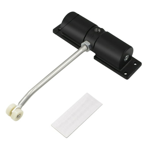 180 Degree Automatic Door Closer Metal Adjustable Heavy Duty Safety Spring Silence Convert Hinged Door Interior Exterior
