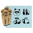 thumbnail image 1 of Panda Happy Walking Tired Cute Lazy Rubber Stamp Set for Scrapbooking Crafting Stamping - Large 1-1/4 Inch, 1 of 7