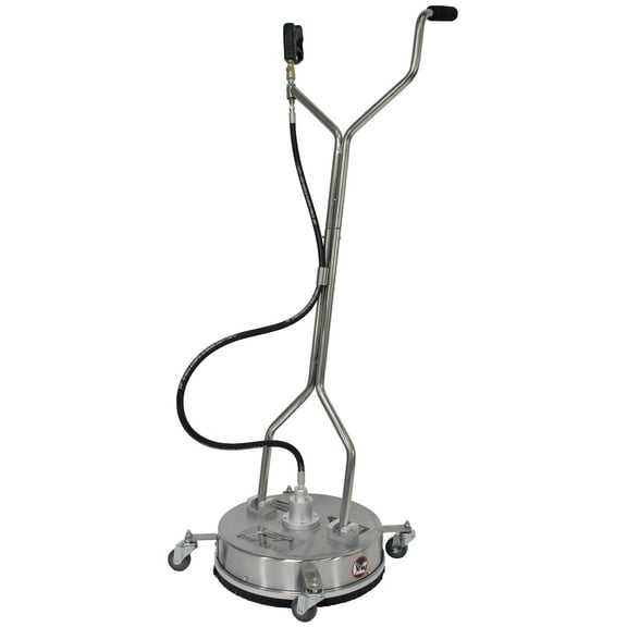 Erie Tools 18" Stainless Steel Pressure Washer Flat Surface Cleaner with Wheels