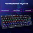 thumbnail image 2 of Teclado retroiluminado NKRO, 87 teclas, teclado con cable USB, teclado Gamer para ordenador portátil Gamer FLhrweasw Nuevo, 2 of 9