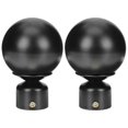 thumbnail image 3 of Curtain Rod Finials Iron Classic Cage Room Bedroom Windows Decoration 2Pcs, 3 of 4