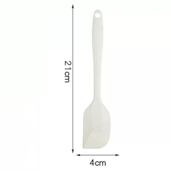 Premium Food-Grade Silicone Spatula Set – Cake & Butter Spatula, BBQ Oil Brush, Egg Beater, Baking Pastry Tools -1pc scraper