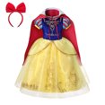 thumbnail image 3 of Disney-vestido de princesa con encanto para niñas, traje de Cosplay de Cenicienta, Bella, Aurora, Blancanieves, vestido de baile de malla, disfraz de Carnaval y cumpleaños, 3 of 5