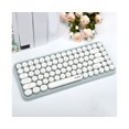 thumbnail image 5 of AJAZZ 308I Wireless Keyboard Portable Mute Hit 84 Keys Bluetooth-compatible 3.0 Round Key Computer Keyboard for Office - Black, 5 of 5