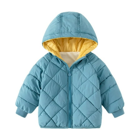 

Baozhu Baby Boys Girls Winter Coat Hooded Warm Jacket Coat Fleece Lined Outerwear Down Coats 1T-5T