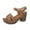Khaki, variant on Platform Heels Chunky High Heel Sandals for Women Peep Toe Open Toe Wedge Heels Comfortable Cushioned Insole Non Slip Rubber Outsole Dressy Casual Daily Wear