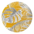thumbnail image 3 of Unique Loom Blossom Collection Area Rug - Montego (7' Round Yellow/Ivory), 3 of 7