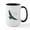 White/Black Inside, variant on CafePress - Let Go & Let God Inspirational Quote Soaring Hawk - 15 oz Ceramic Large White Novelty Mug