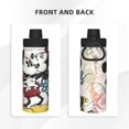 thumbnail image 3 of Botella de agua aislada deportiva de Mickey Mouse, de acero inoxidable, portátil, para exteriores, moderna, para viajes, fitness, estudiantes, talla única., 3 of 7