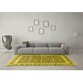 thumbnail image 3 of Ahgly Company Indoor Round Persian Yellow Traditional Area Rugs, 3' Round, 3 of 4