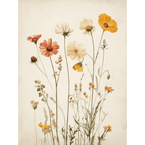 Dried Flower Botanical Wall Art Canvas PrintsPerfect for Living RoomBedroomBathroomOfficeDining Room Decoration.