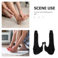 thumbnail image 4 of 1 par de correctores de hallux valgus y separadores de dedos para mujeres y hombres (negro), 4 of 7