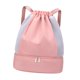 thumbnail image 4 of Mochila con cordón y correa de hombro ajustable, mochila deportiva, almacenamiento de baloncesto Rosa, 4 of 9