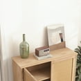 thumbnail image 5 of Hassch Modern Farmhouse Storage Cabinet, 31.5"W Accent Cabinet with Rattan Woven Doors, Adjustable Shelves & Solid Wood Legs for Living Room, Dining Room, or Bedroom (Natural), 5 of 6