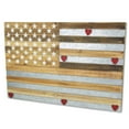 thumbnail image 3 of Cheungs Wooden Usa Flag With Galvanized Stripes And Magnetic Accents, 3 of 4