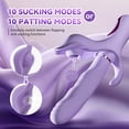 thumbnail image 5 of 5-in-1 Sex Toys for Women Sucking Vibrators and Adult Sex Toys Obgado Rabbit Vibrator with 10 & Thrusting & Patting & Vibrating, Anal Stimulator, 5 of 7