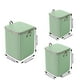 thumbnail image 3 of Contenedores de almacenamiento para armario con tapa Contenedores para suéteres para armarios Bolsa de almacenamiento de pata de gallo verde Gran capacidad Ropa plegable Armario portátil, 3 of 7