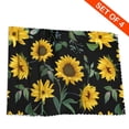 thumbnail image 4 of DouZhe Polyester Placemats Set of 4, Vintage Floral Sunflower Pattern Heat Resistant Place Mats for Dining Table, 12" x 18", 4 of 7