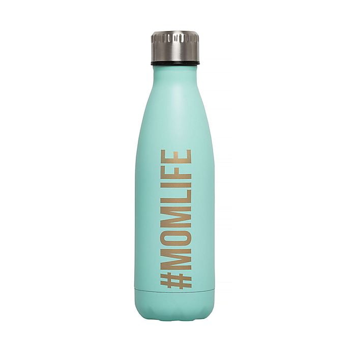 Pearhead 16 oz. #MomLife Water Bottle in Mint