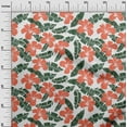 thumbnail image 2 of oneOone Cotton Flex White Fabric Leaves & Flower Sewing Craft Projects Fabric Prints By Yard 40 Inch Wide, 2 of 4