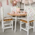 thumbnail image 3 of Spring Summer Wildflower Chair Covers Set of 4 Eucalyptus Leaves Green Plaid Chair Back Covers Stretch Removable Washable Slipcovers Protector for Dining Room Kitchen Party Decor, 3 of 9