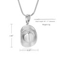 thumbnail image 2 of Cowboy Hat Urn Necklaces for Ashes Memorial Cremation Pendant Urn Necklace for Women Delicate Cowboy Hat Keepsake Jewelry Urn Hold Ashes Necklace, 2 of 5
