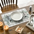 thumbnail image 4 of Smile Blue Pumpkins Eucalyptus Leaves Fall Thanksgiving Table Placemat 4 Set 12 x 18, 4 of 7