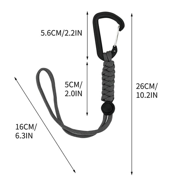 New Outdoor Hook Backpack Mountaineering Chain Key Chain Anti-Loss Rope Emergency Umbrella Rope