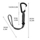 thumbnail image 2 of mfyjkho Mochila con gancho multifuncional para exteriores, cadena de montañismo, llavero, cuerda antipérdida, cordón de emergencia para paraguas con hebilla ajustable, 26 cm, 1 unidad, 2 of 3