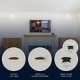 thumbnail image 4 of LUXRITE 4" LED Trimless Spotlight with Wall Washer Trim 25W, 2000LM, 5CCT, 38, Dimmable, IC Rated, ETL, White 4 Pack, 4 of 7